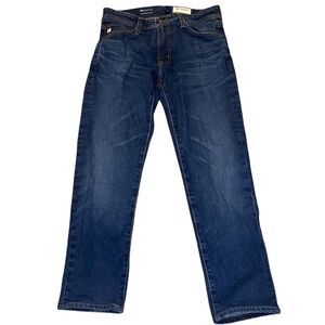 AG ED Adriano Goldschmied Tellis Japanese Fabric BlueDenim Jean Pants Size 30x33